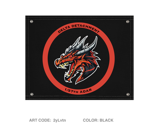 1/57th ADAR DELTA DETACHMENT Banner Flag - 2yLvtn