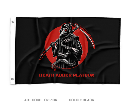 Death Adder Platoon C Co 305th Wall Flag - OkFdO6