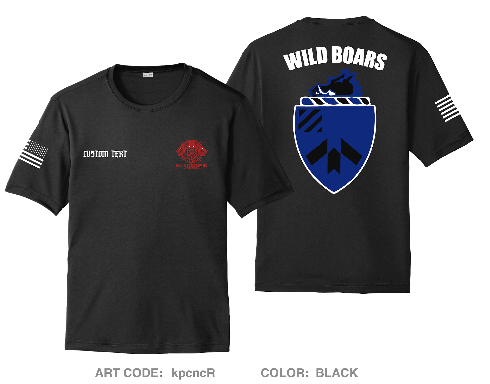 CUSTOM Druid HQ Hi-Tech Performance Unisex SS Tee - kpcncR