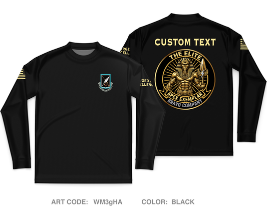 CUSTOM Bravo Company 120th AG Core Men's LS Performance Tee - WM3gHA