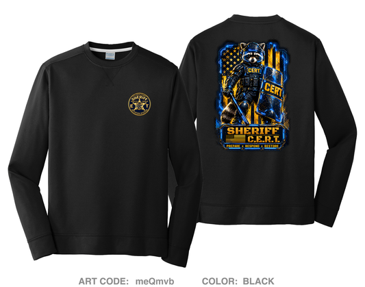 Cullman County CERT HI-Tech Performance Crewneck Sweatshirt - meQmvb