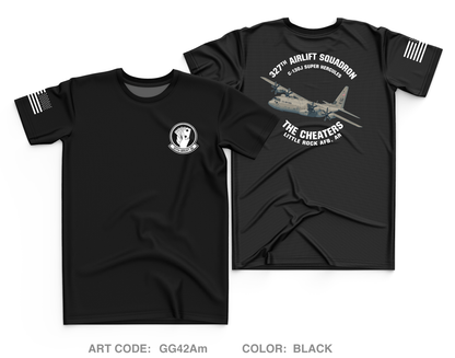 327th Airlift Squadron Core Men's SS Performance Tee - V8Xf6C