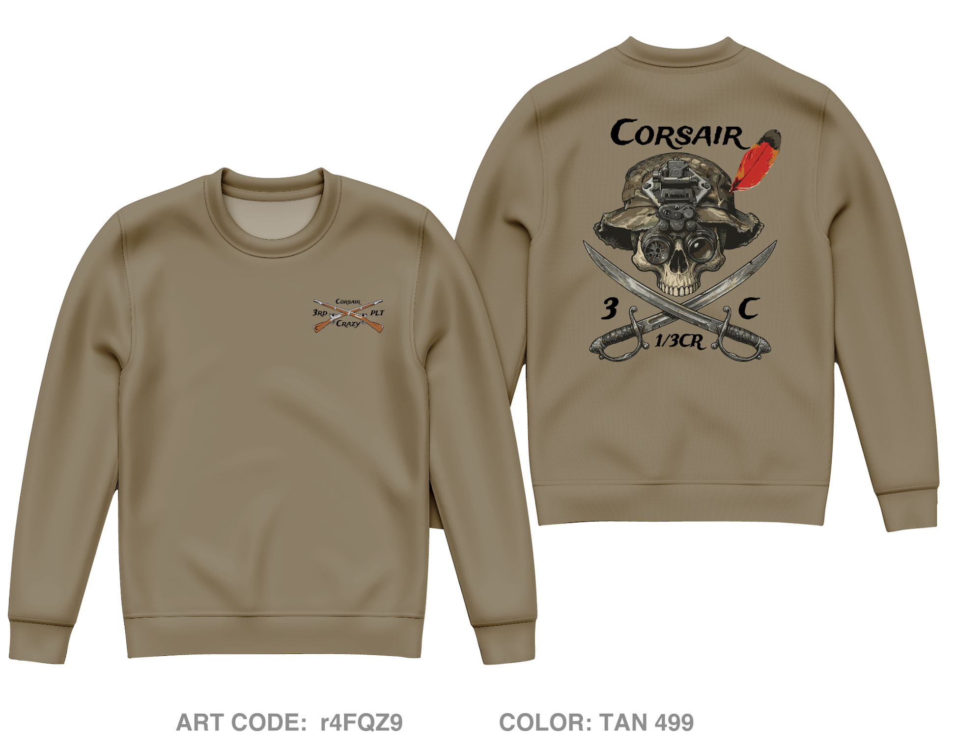 Trench line gear Core Men's Crewneck Performance Sweatshirt - r4FQZ9