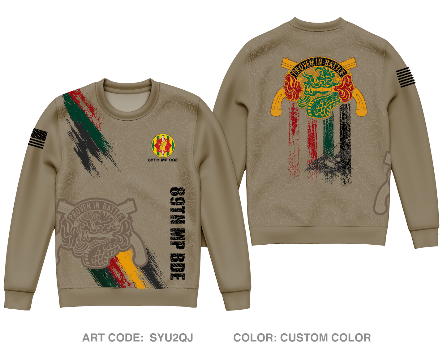 89th MP BDE Core Men's Crewneck Performance Sweatshirt - SYU2QJ