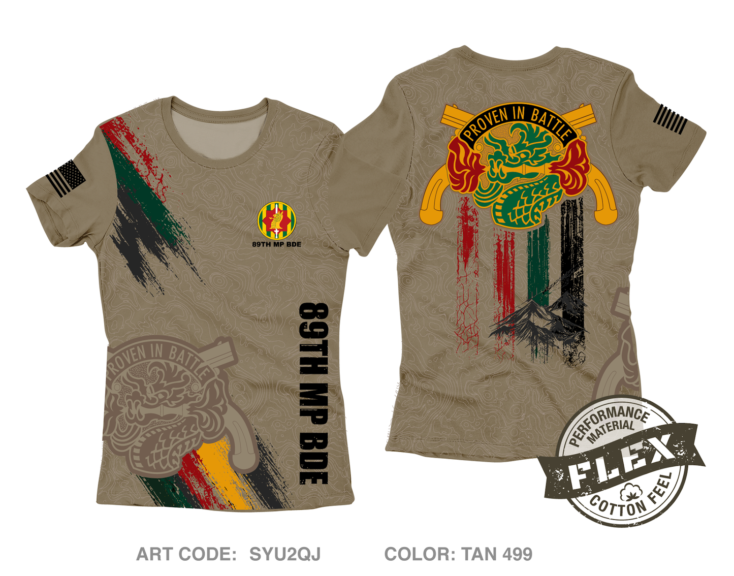 89th MP BDE Core Women's SS Flex Performance Tee - SYU2QJ