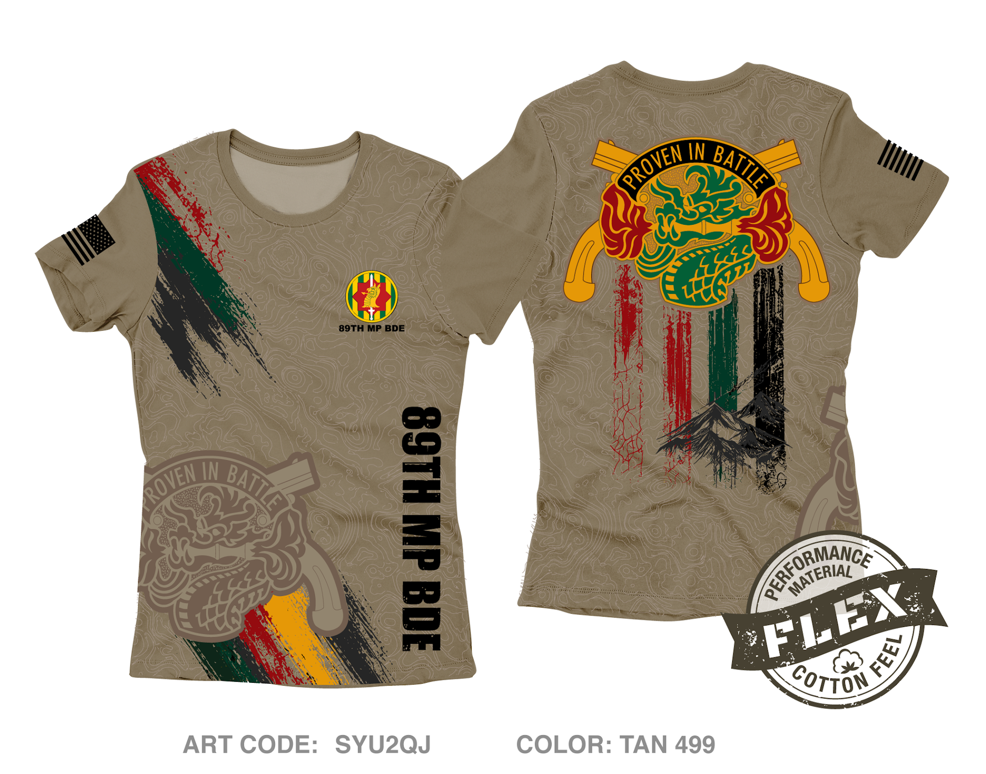 89th MP BDE Core Women's SS Flex Performance Tee - SYU2QJ