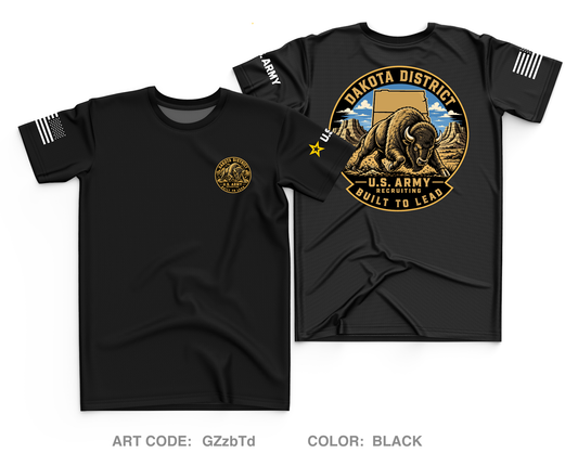 DAKOTA DISTRICT ARMY RECRUITING Core Men's SS Performance Tee - GZzbTd