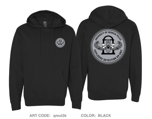 University of Georgia EOD K9 Unit Comfort Unisex Hooded Sweatshirt - qmut3k
