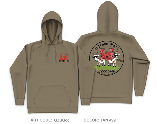 Team Echo Core Men's Hooded Performance Sweatshirt - GZSGcc