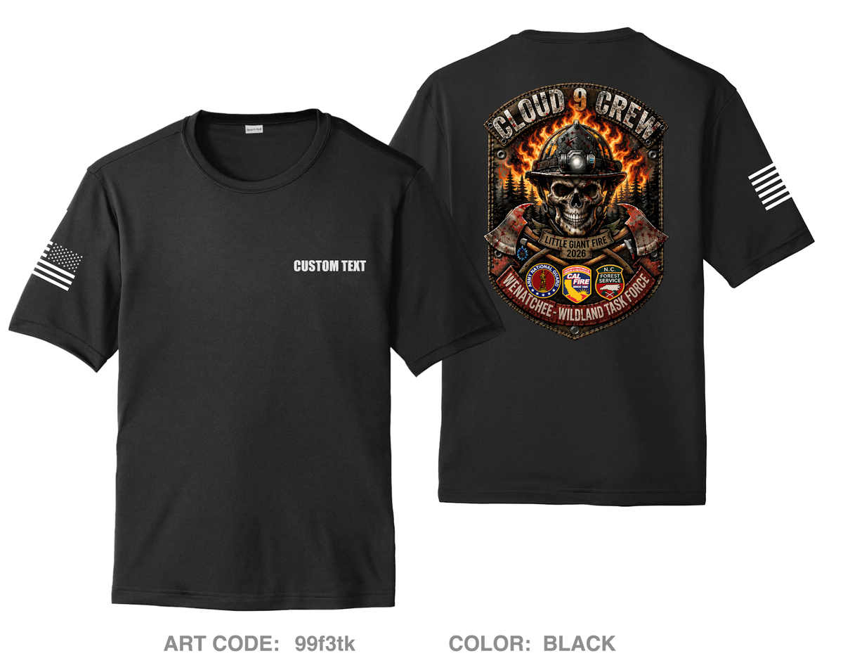 CUSTOM Cloud 9 Hi-Tech Performance Unisex SS Tee - 99f3tk