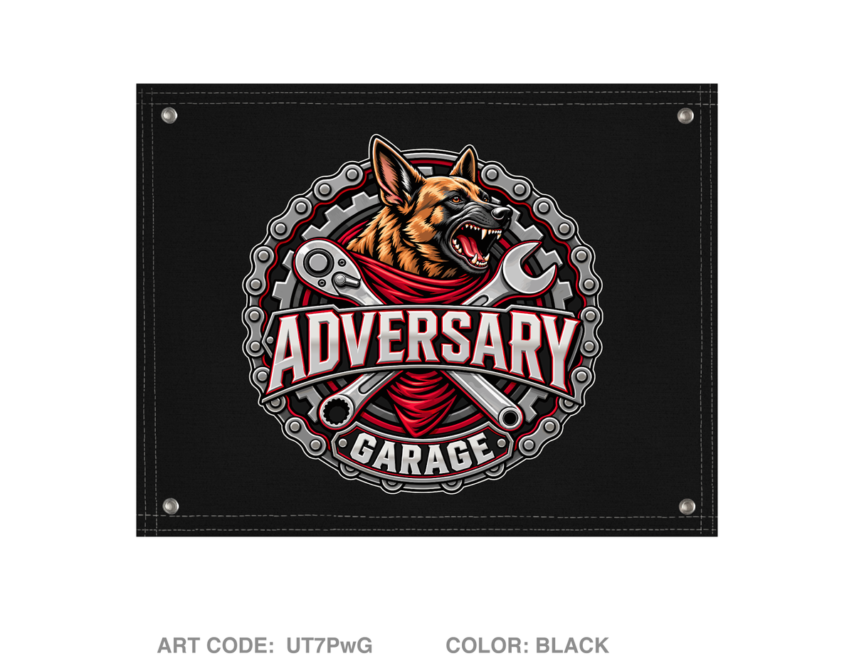 Adversary garage Banner Flag - UT7PwG