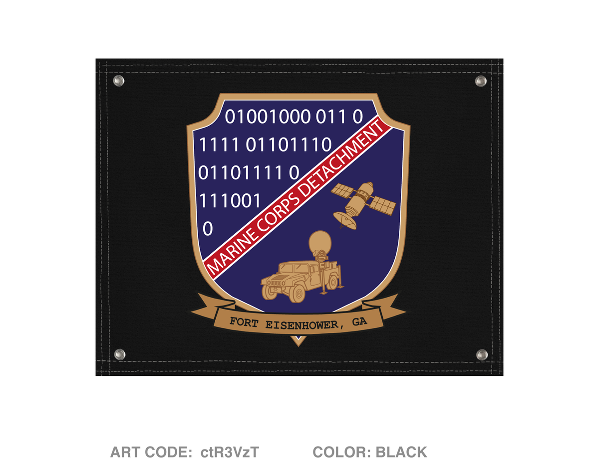 Marine Detachment Fort Gordon Banner Flag - ctR3Vz