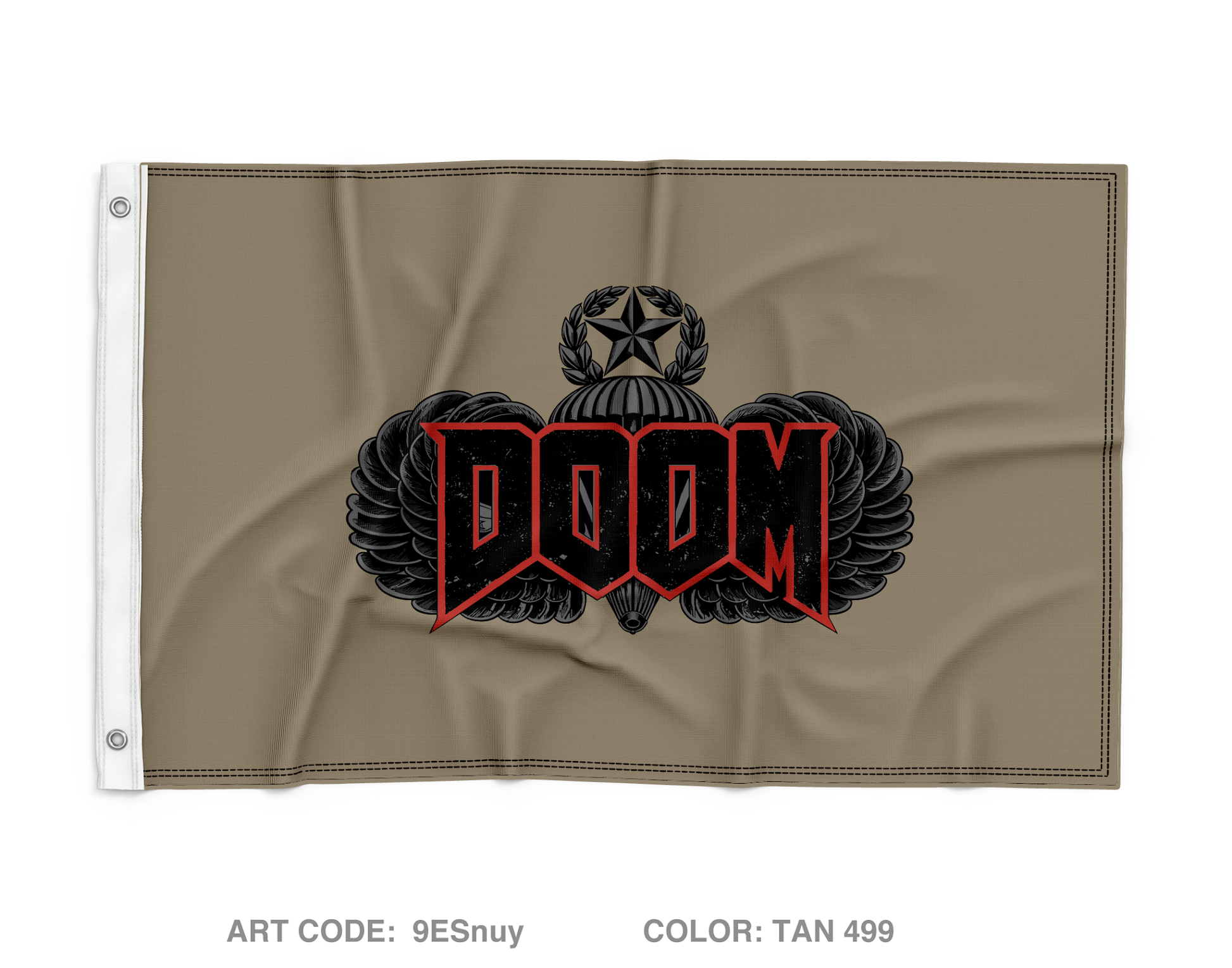 Doom 3-509 Wall Flag - 9ESnuy