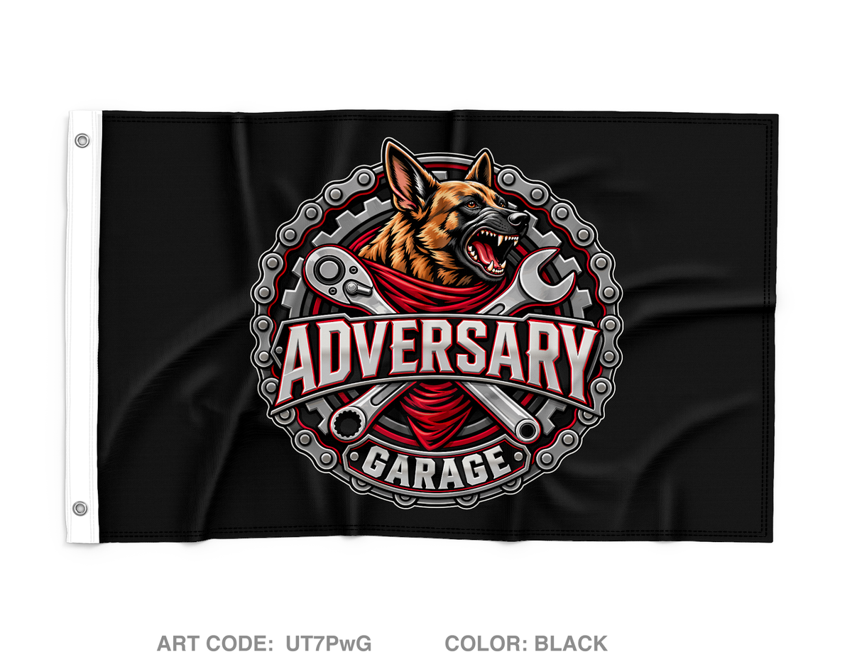 Adversary garage Wall Flag - UT7PwG