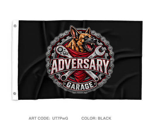 Adversary garage Wall Flag - UT7PwG