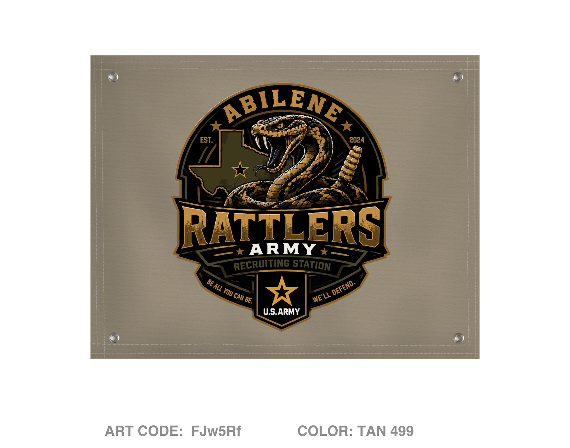 Abilene recruiting station Banner Flag - FJw5Rf