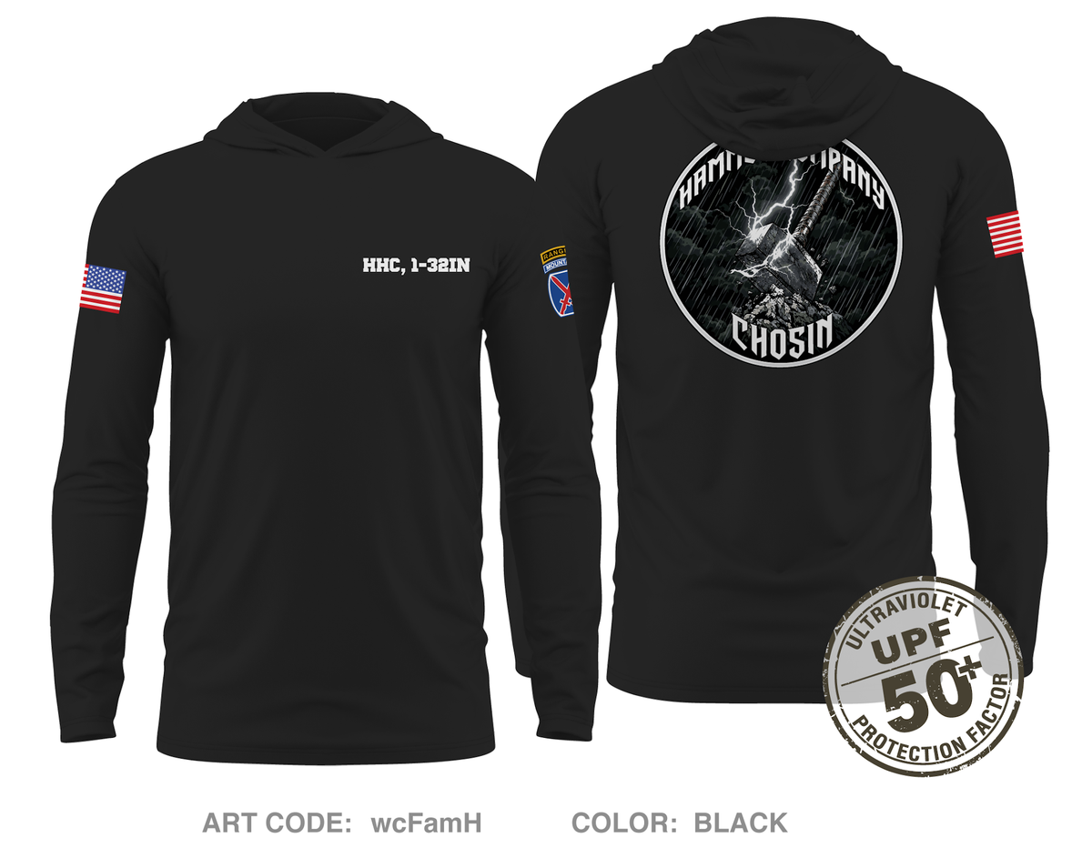 HHC, 1-32IN Core Men's UPF 50+ Hooded Performance LS Tee - wcFamH