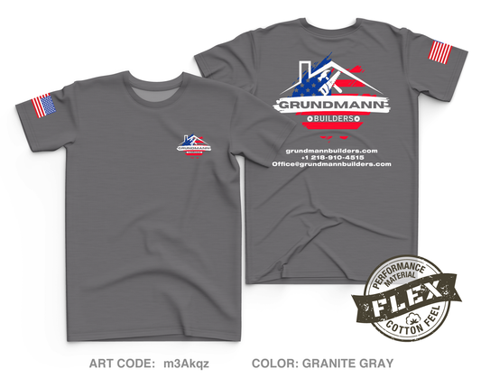 Grundmann Builders Core Men's SS Flex Performance Tee - m3Akqz
