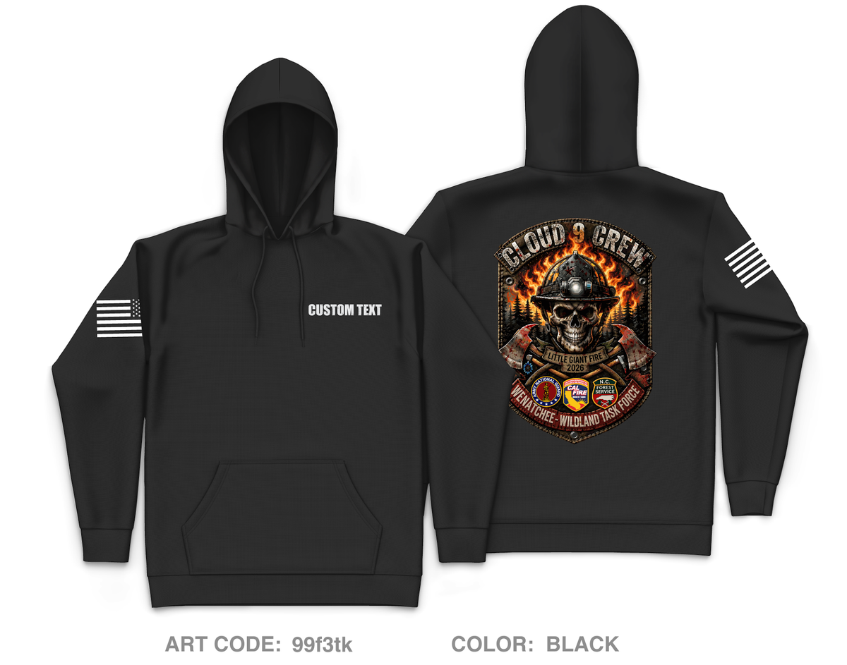 CUSTOM Cloud 9 Core Men's Hooded Performance Sweatshirt - 99f3tk