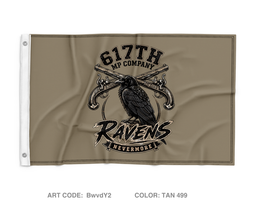 617th MP Co Fundraising Collection Wall Flag - BwvdY2