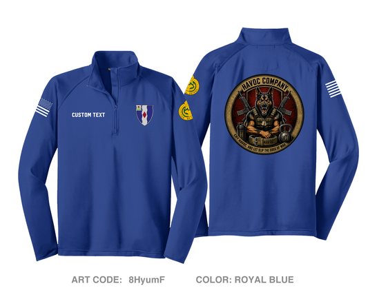 CUSTOM Hotel 1-61 Hi-Tech Performance Quarter-Zip Fleece Jacket - 8HyumF