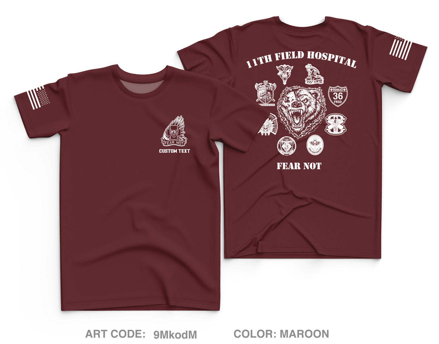 CUSTOM 11th Field Hospital Core Men's SS Performance Tee - 9MkodM