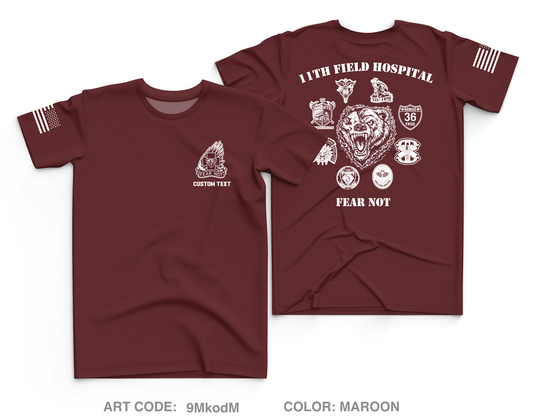 CUSTOM 11th Field Hospital Core Men's SS Performance Tee - 9MkodM