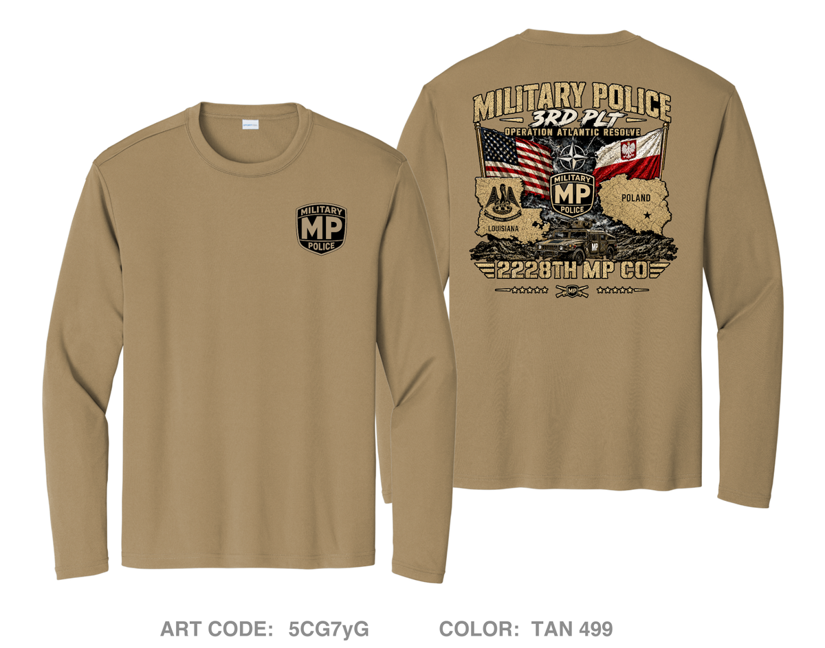 2228th MP CO Store 3 Hi-Tech Performance Unisex LS Tee - 5CG7yG