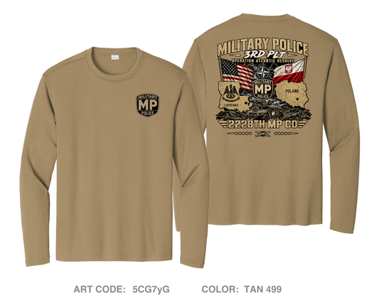 2228th MP CO Store 3 Hi-Tech Performance Unisex LS Tee - 5CG7yG