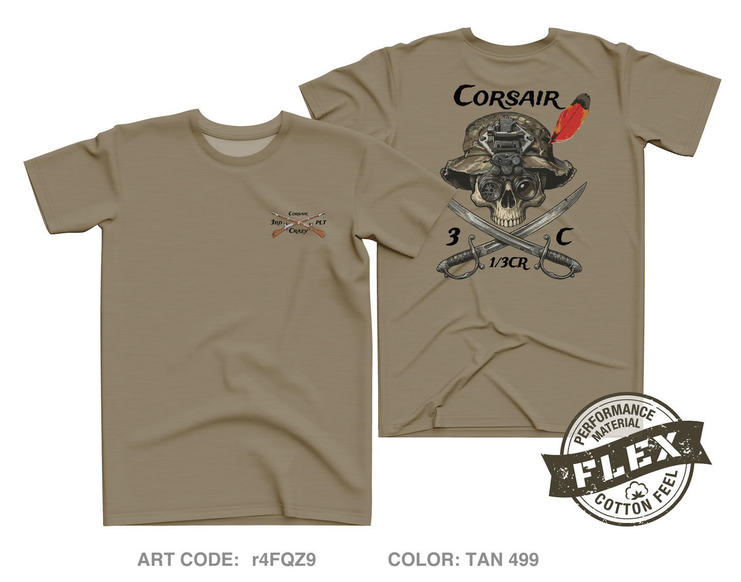 Trench line gear Core Men's SS Flex Performance Tee - r4FQZ9