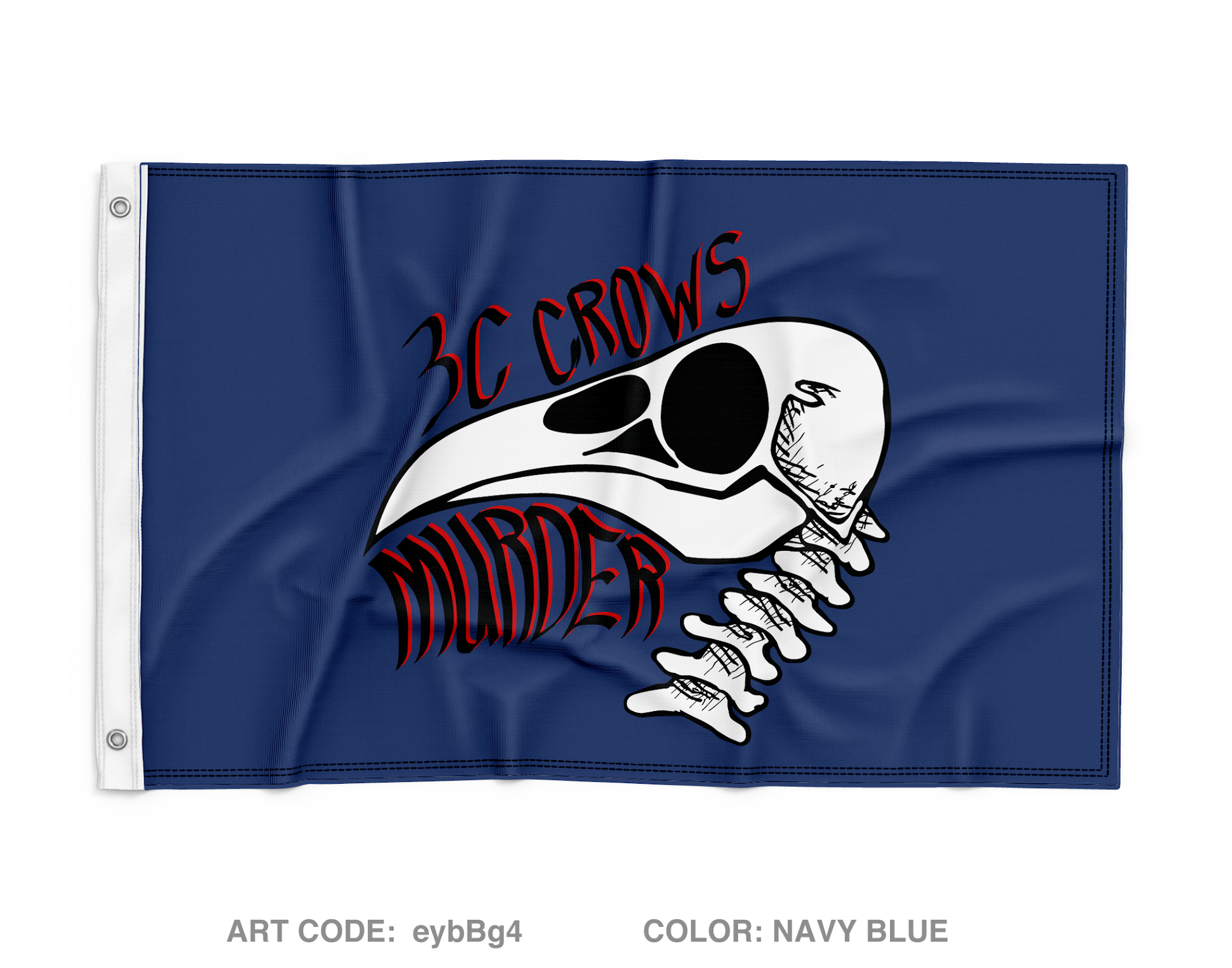 Crow PLT/3-319 AFAR Wall Flag - eybBg4