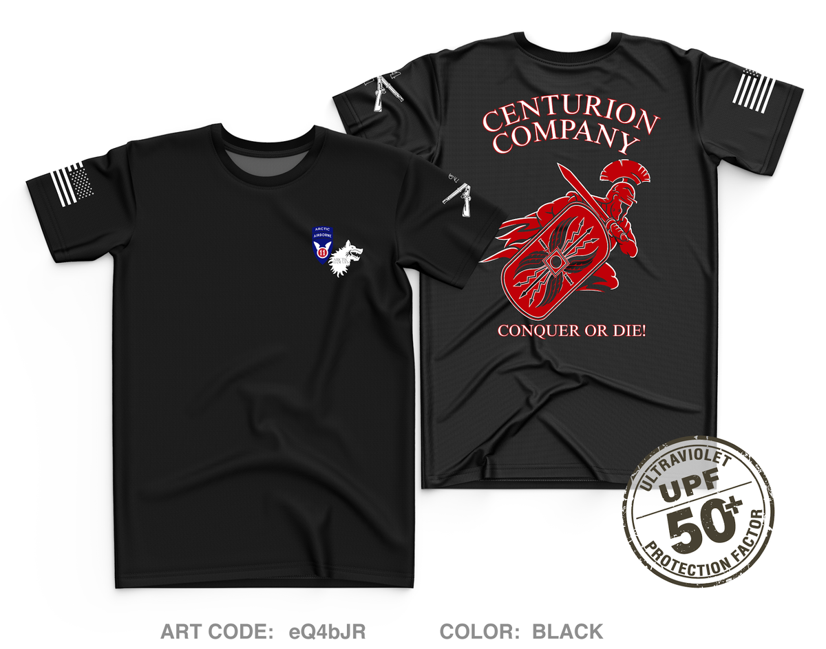 C Co. 1-24 (Centurions) Fundraising Collection Core Men's UPF 50+ Performance SS Tee - eQ4bJR