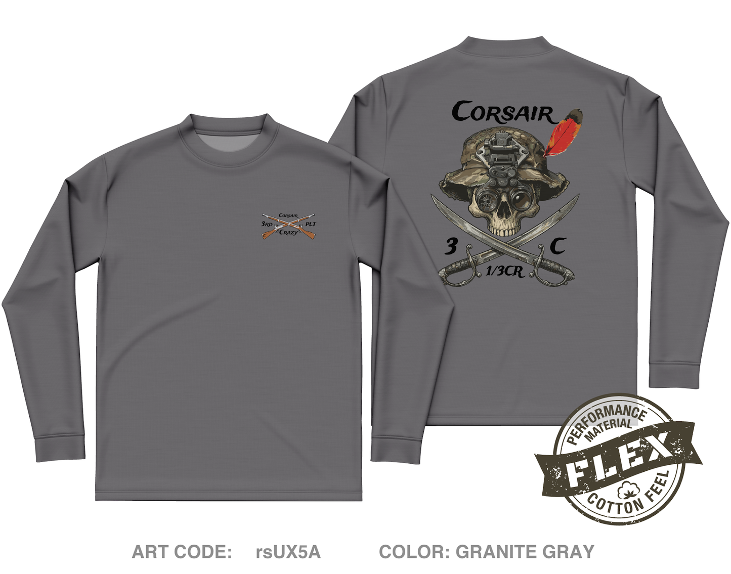 Trench line gear Core Men's LS Flex Performance Tee - rsUX5A
