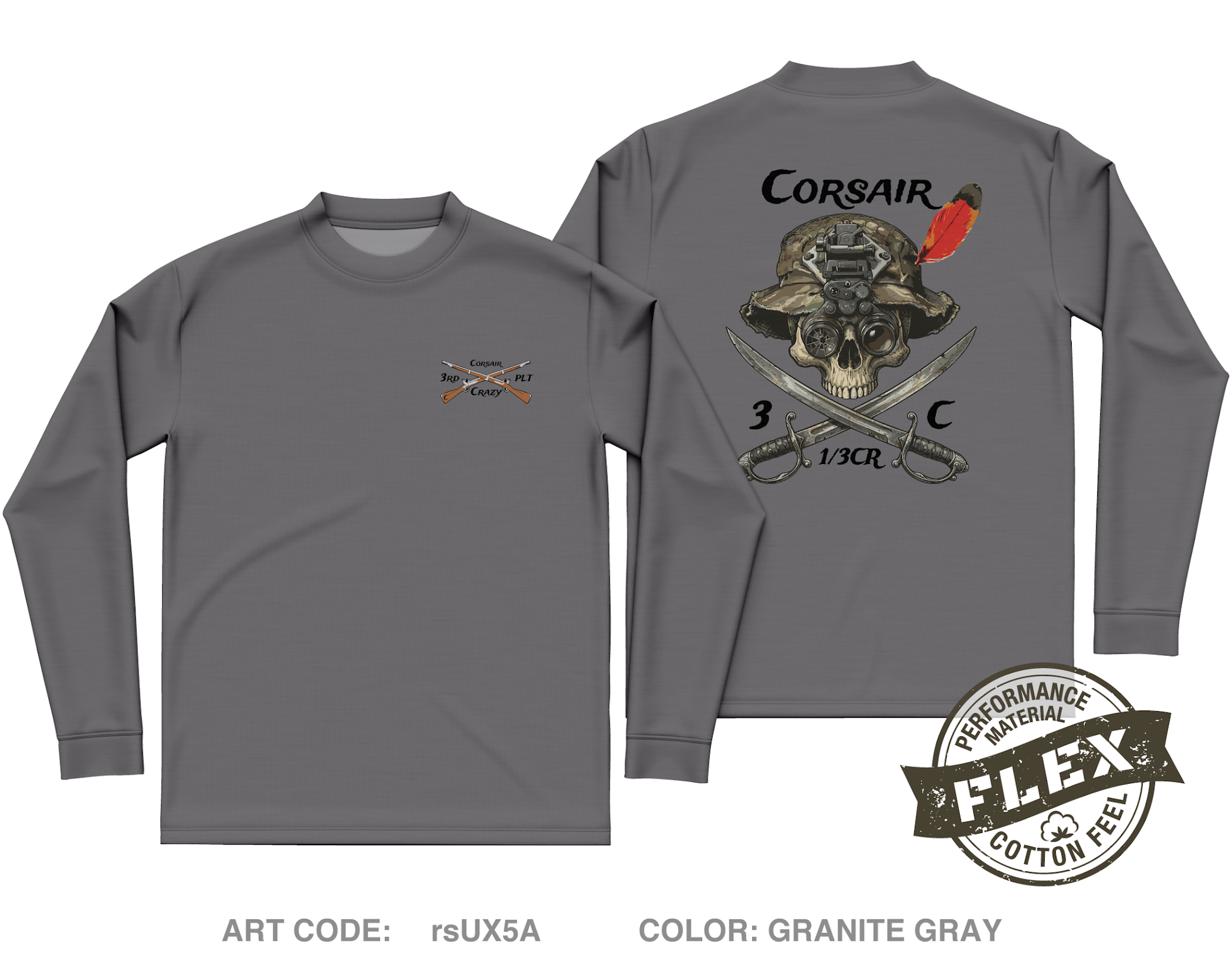 Trench line gear Core Men's LS Flex Performance Tee - rsUX5A