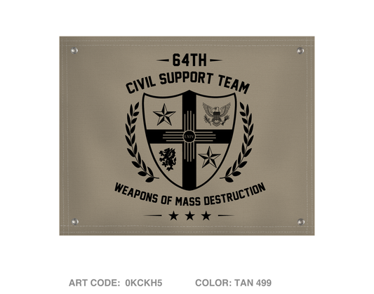 64th Weapons of Mass Destruction - Civil Support Team Fundraising Collection Banner Flag - 0KCKH5
