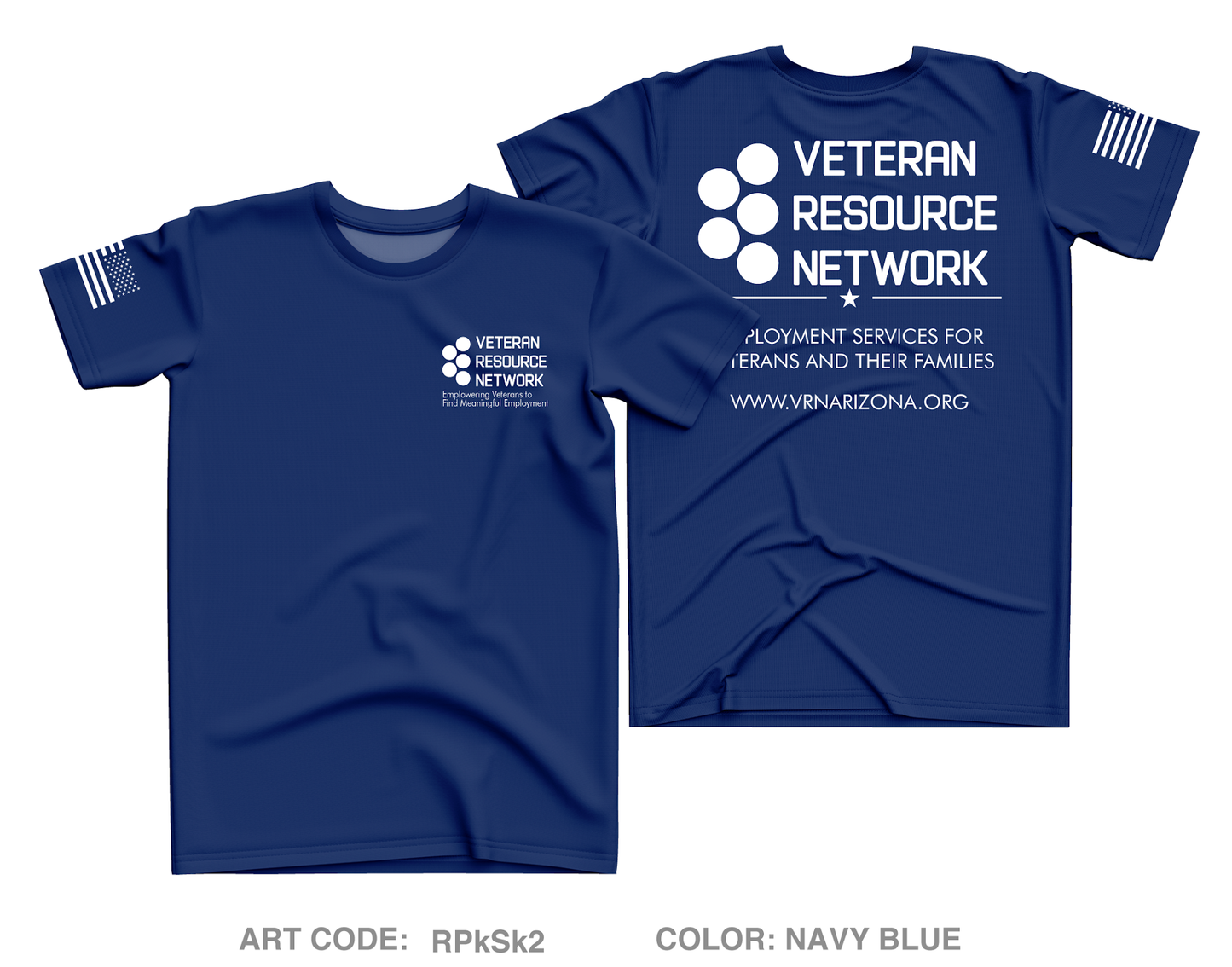 Veteran Resource Netwok Core Men's SS Performance Tee - RPkSk2