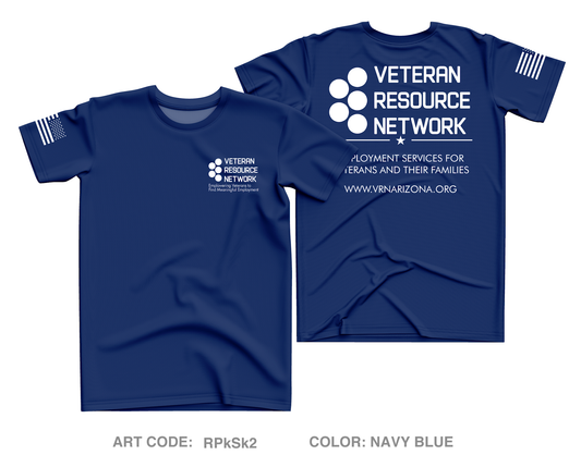 Veteran Resource Netwok Core Men's SS Performance Tee - RPkSk2
