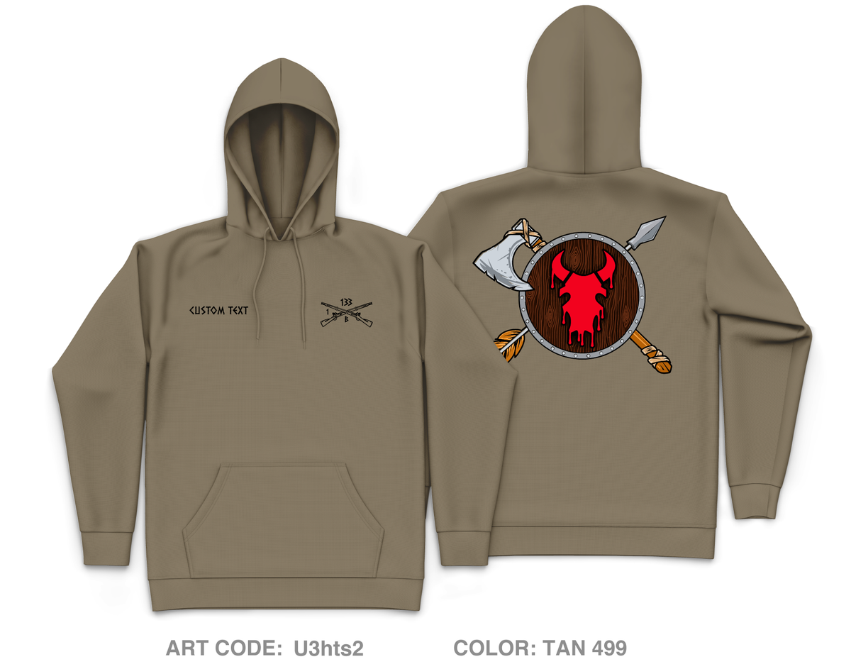 CUSTOM CO B 1-133 IN Core Men's Hooded Performance Sweatshirt - U3hts2