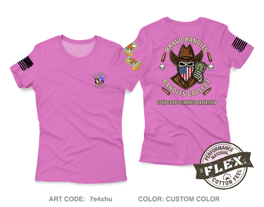 Bravo Company, 18th Corps Finance Battalion Fundraising Collection Core Women's SS Flex Performance Tee - 7e4xhu