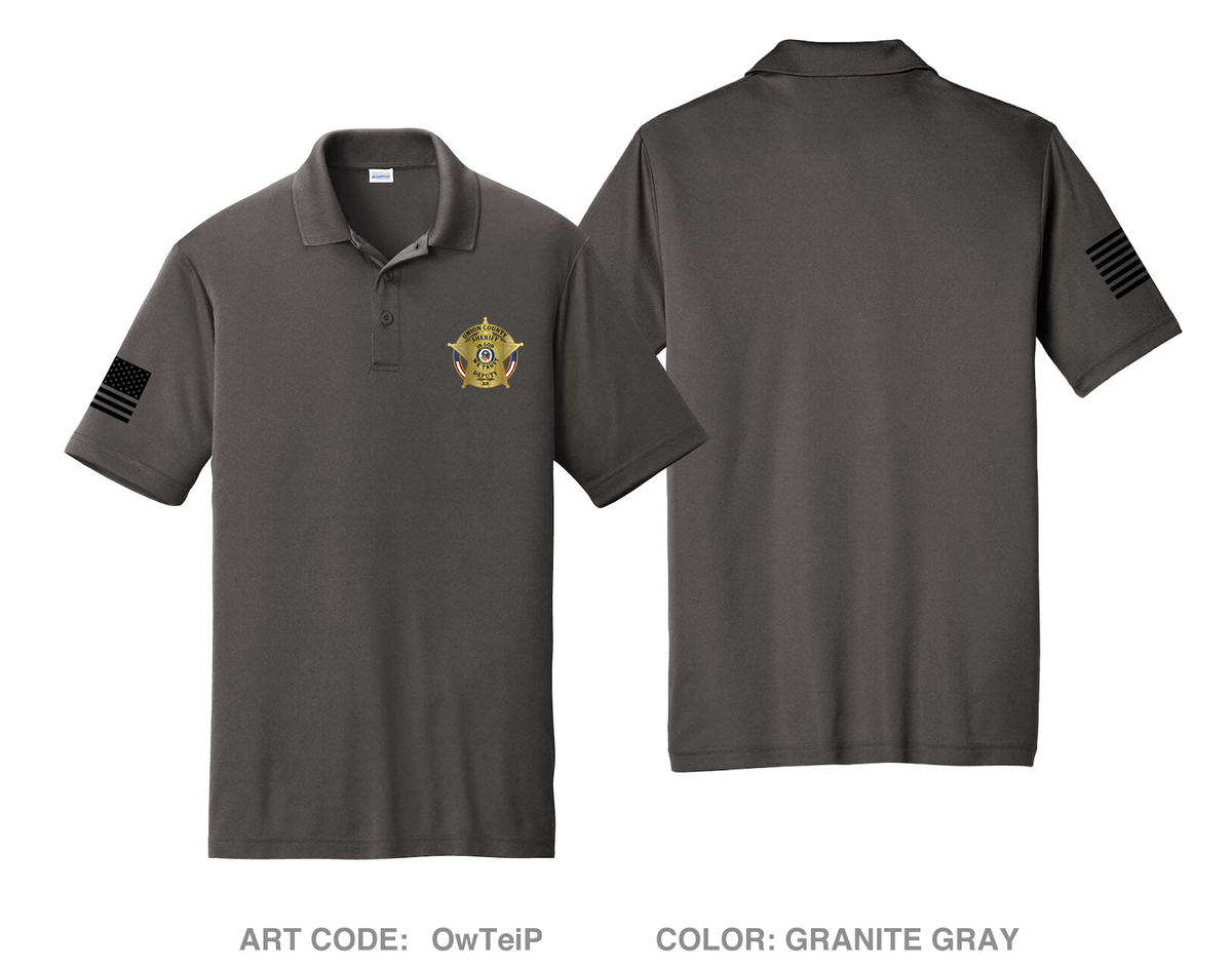 Union County Sheriff's Department Hi-Tech Performance Men's SS Polo - OwTeiP