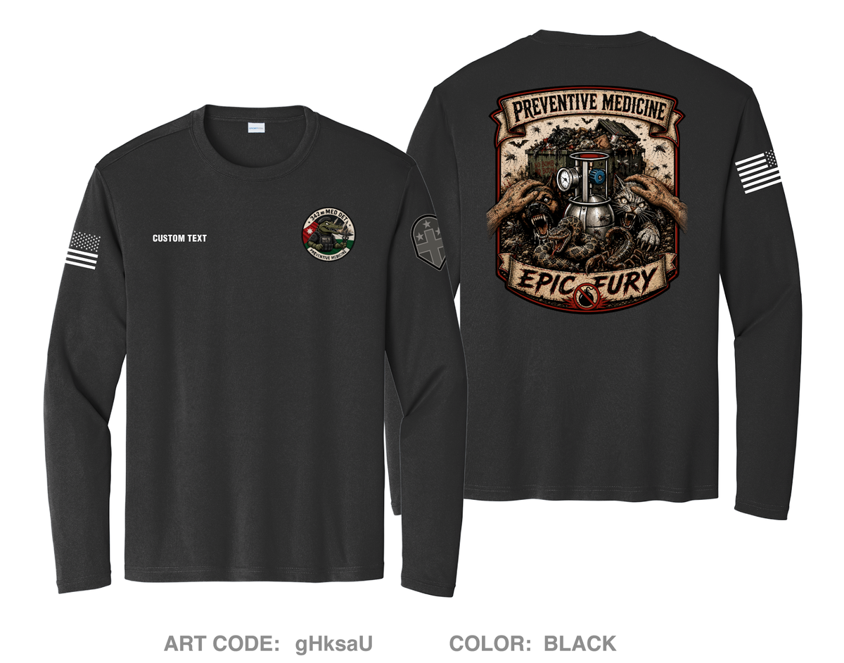 CUSTOM 342nd Medical Detachment (PM) Hi-Tech Performance Unisex LS Tee - gHksaU