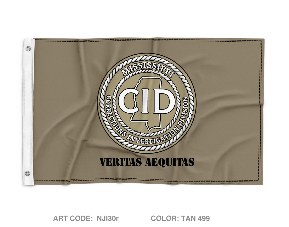 Mississippi Department of Corrections CID Wall Flag - NJI30r