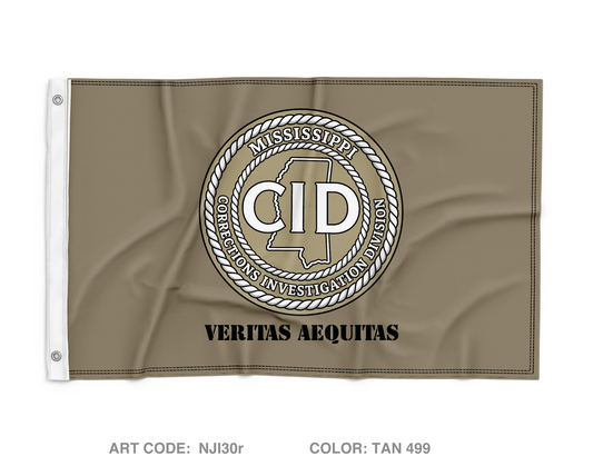 Mississippi Department of Corrections CID Wall Flag - NJI30r