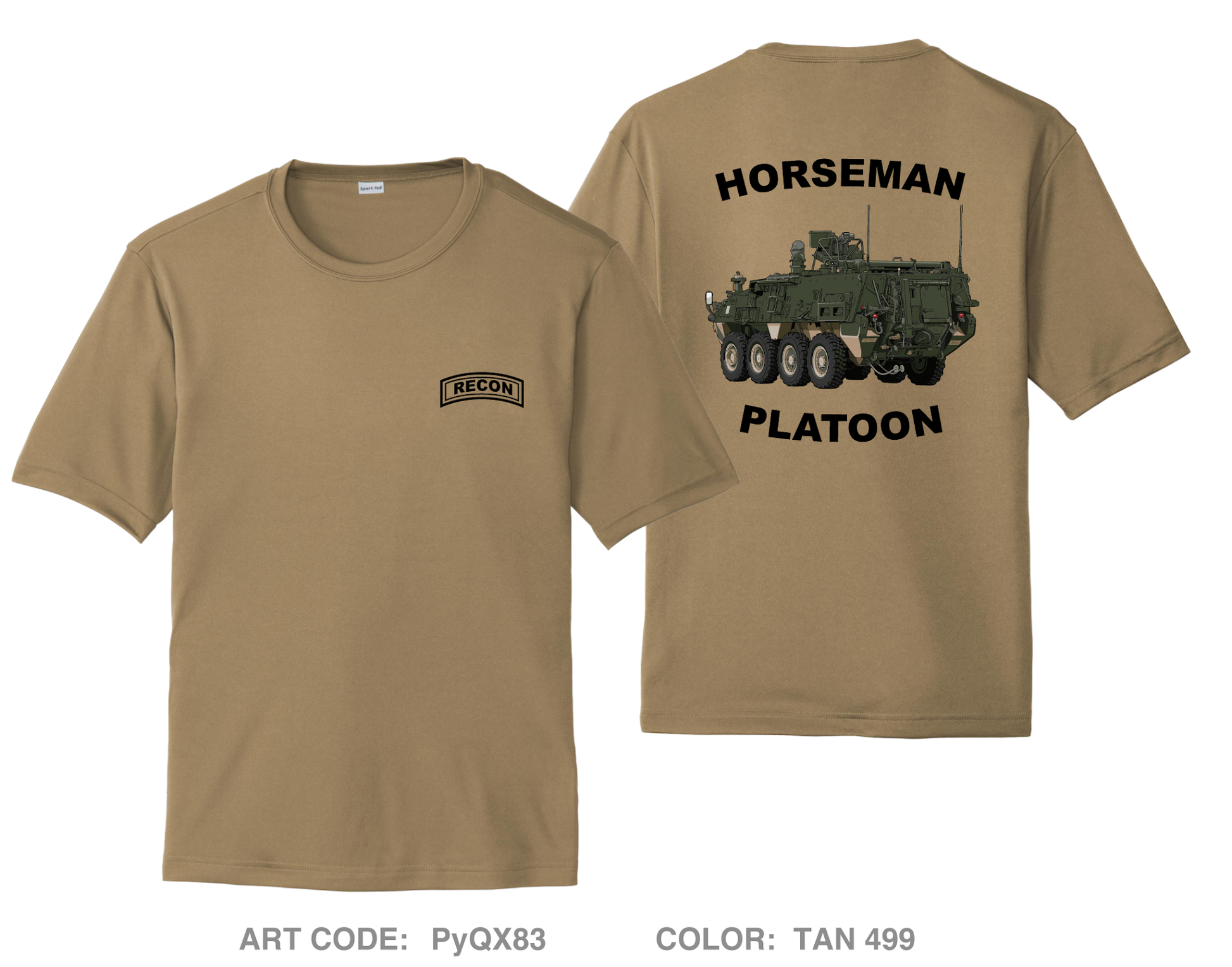 631st Chemical Company - Horseman Platoon Hi-Tech Performance Unisex SS Tee - PyQX83