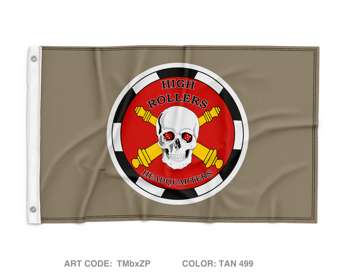 HQ, A BTRY, 3-321FAR Wall Flag - TMbxZP