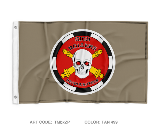 HQ, A BTRY, 3-321FAR Wall Flag - TMbxZP