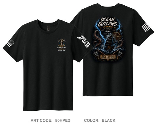 CUSTOM Ocean Outlaws Comfort Youth Cotton Short Sleeve Tee - 80HPE2_Y
