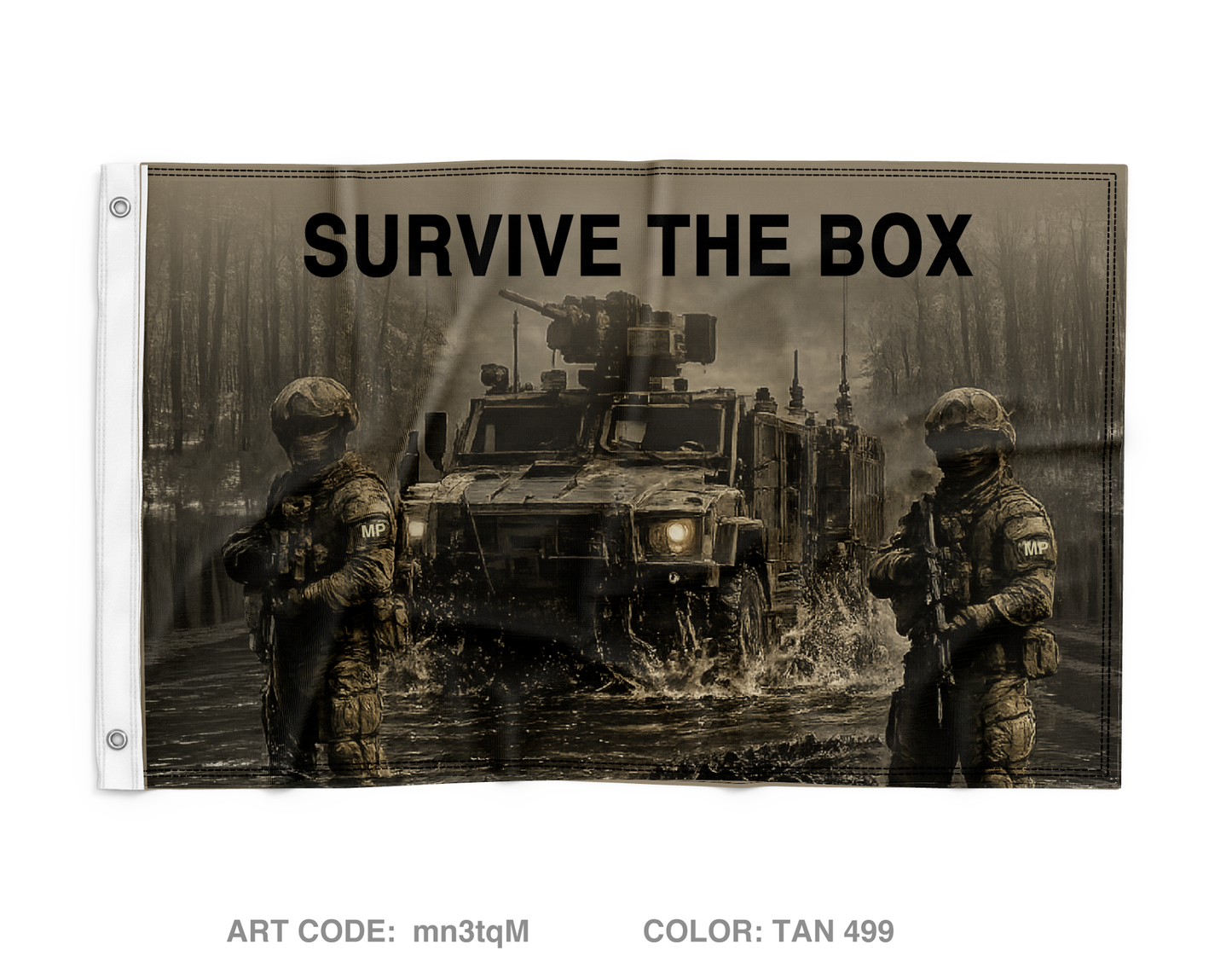 133rd MP Company Wall Flag - mn3tqM
