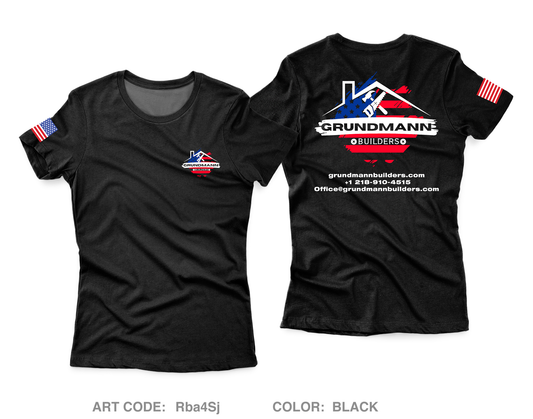 Grundmann Builders Core Women's SS Performance Tee - Rba4Sj
