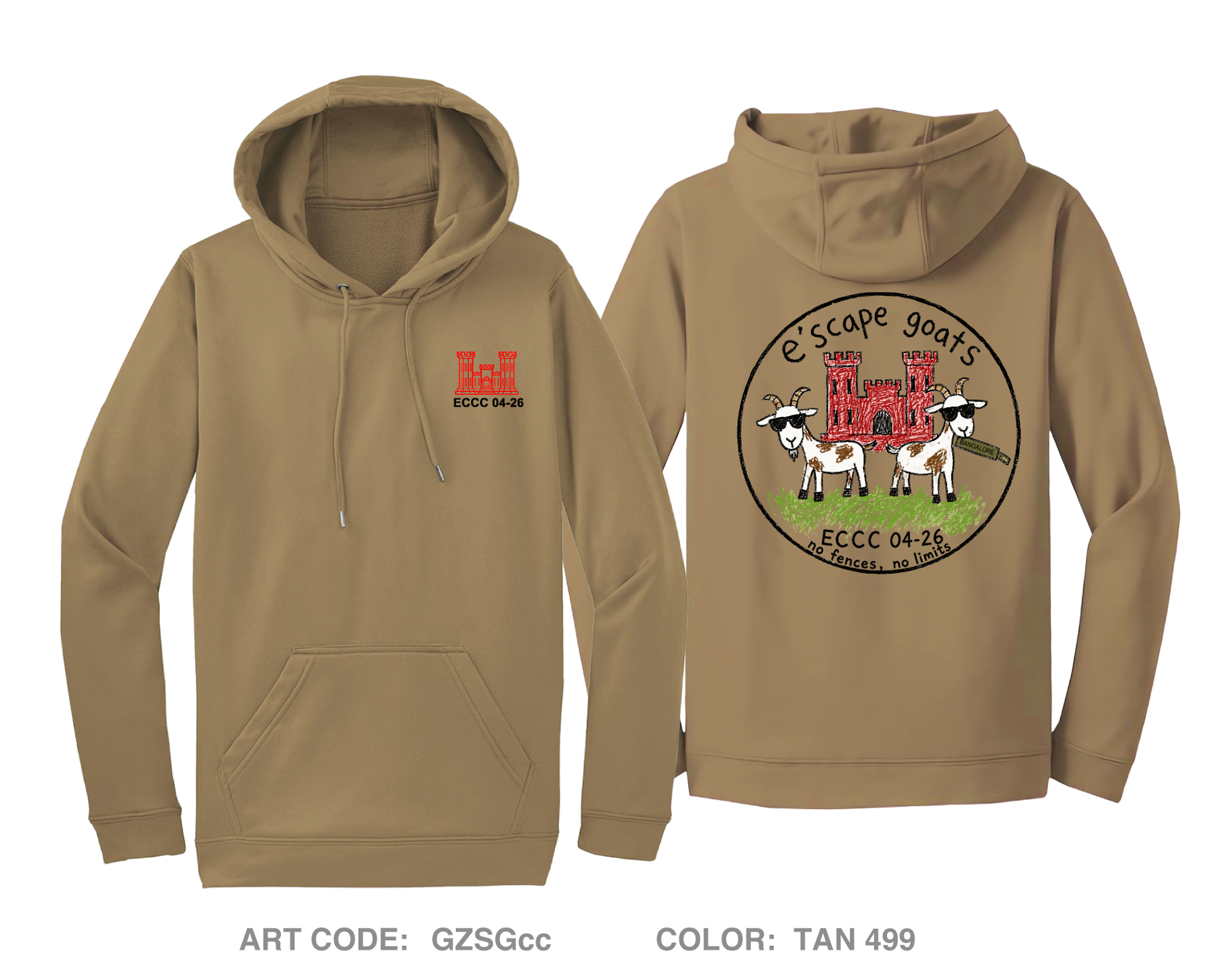 Team Echo Hi-Tech Performance Hoodie - GZSGcc